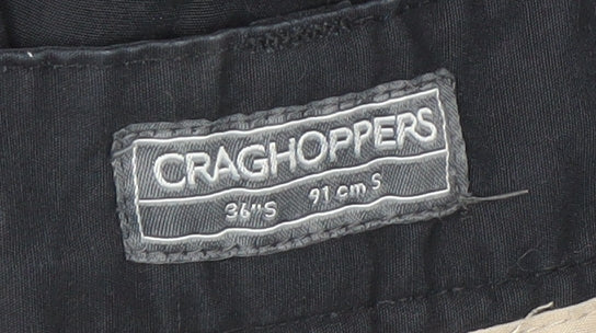 Craghoppers Men's Black Cargo Trousers 34 Relaxed
