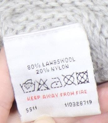 White Stuff Women's Grey Open Front Cardigan Size 14