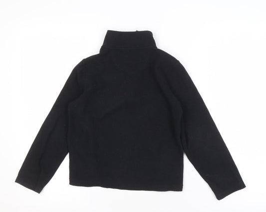 Peter Storm Boys Black Fleece 1/2 Zip Sweatshirt, Size 7-8