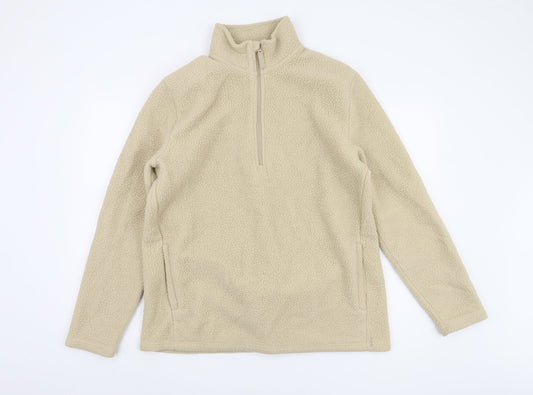 Mountain Warehouse Teens Beige Fleece Sweatshirt L