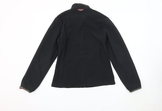 Decathlon Boys Black Basic Jacket, 14 Years, Full Zip, Casual