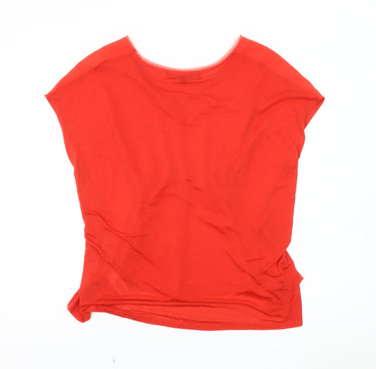 French Connection Women's Red XS Round Neck Top