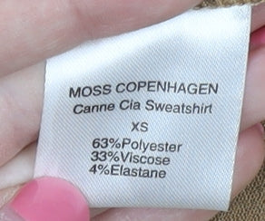 Moss Copenhagen Women's Brown XS Pullover Sweatshirt