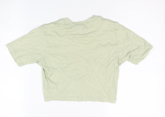 Nike Women's Green Cropped T-Shirt S