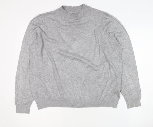Anthology Women's 16/18 Grey Mock Neck Jumper