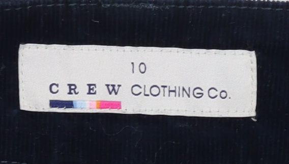Crew Clothing Co. Women's Blue Button Skirt, Size 10