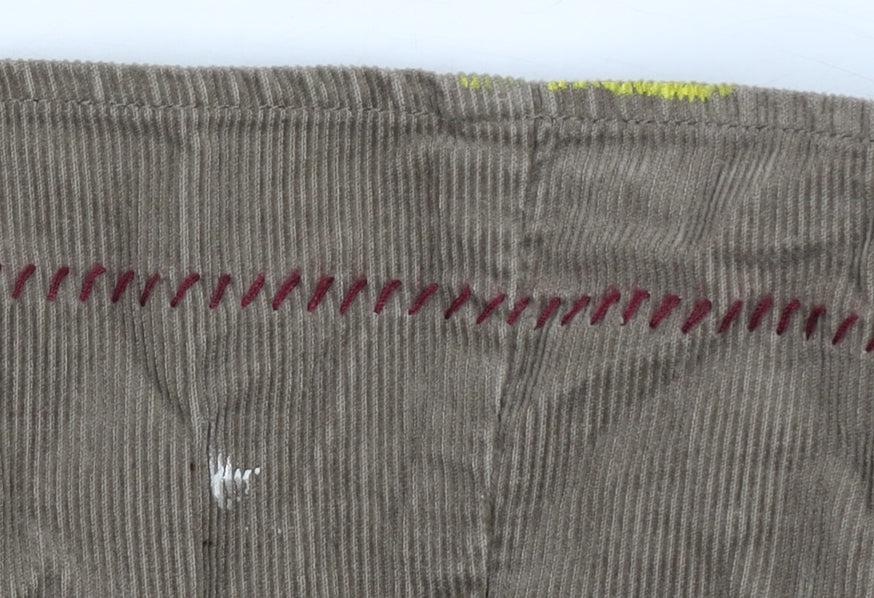 White Stuff Women's Brown Corduroy Skirt Size 12
