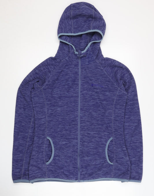 Mountain Warehouse Women's Blue Full Zip Hoodie - Size 12