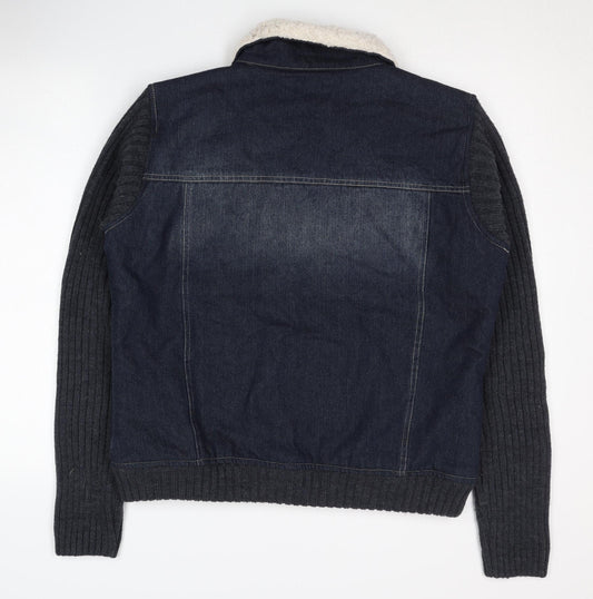 Lee Cooper Women's Blue Bomber Jacket Size 16