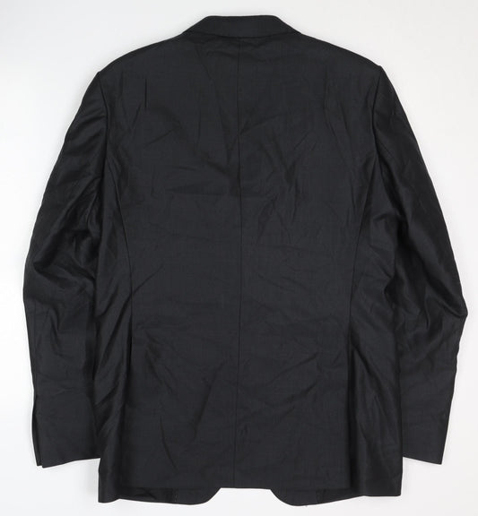 Zara Men's Black Blazer Regular Fit Size 40