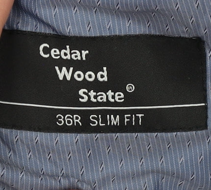 Cedar Wood State Men's Blue Slim Fit Jacket 36R
