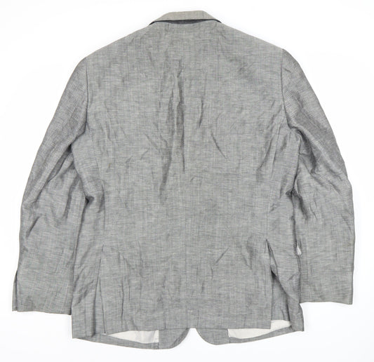Charles Tyrwhitt Men's Grey Blazer 44R Single-Breasted