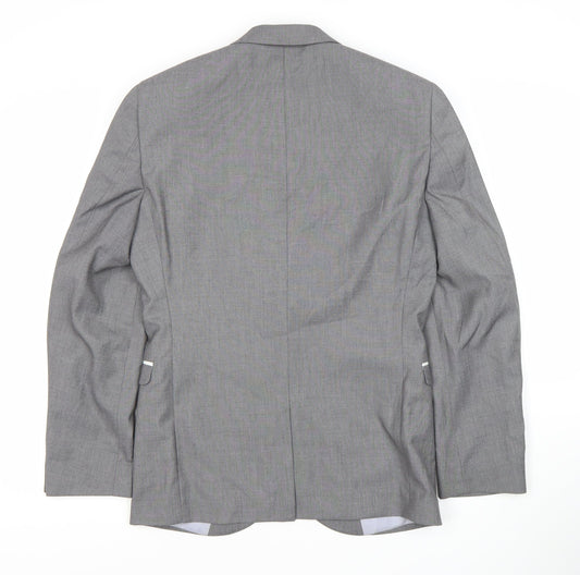 Next Men's Grey Suit Jacket, 36S, Formal