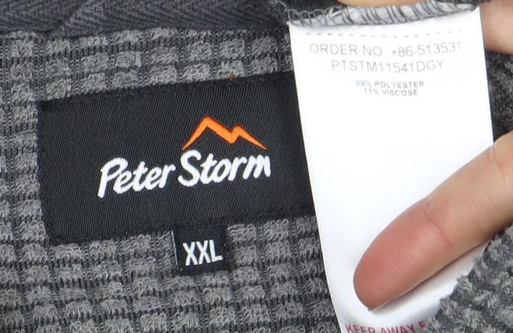 Peter Storm Men's Grey 2XL 1/4 Zip Sweatshirt