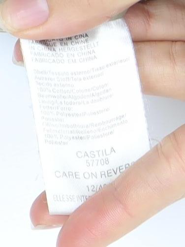 Ellesse Men's Beige Bomber Jacket M Casual Zip Logo