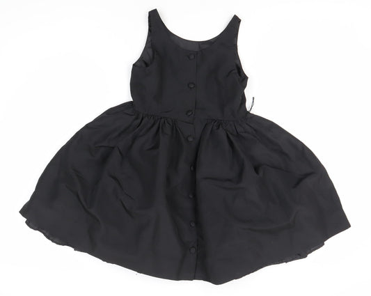 Ralph Lauren Girls Black Sleeveless Dress Size 10 Years