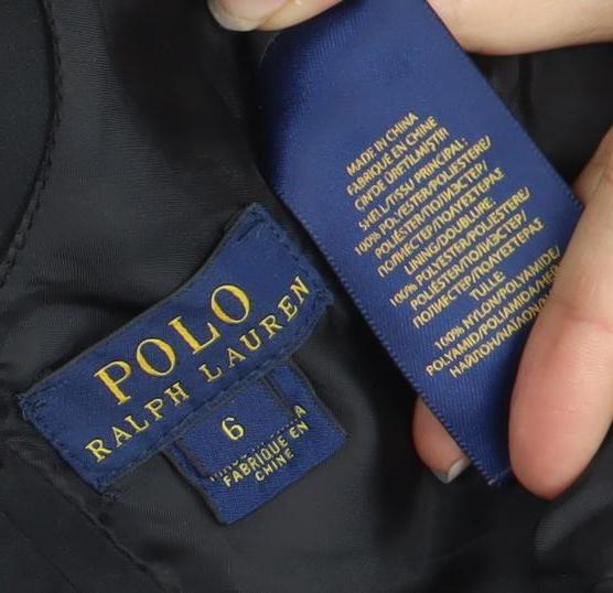 Ralph Lauren Girls Black Sleeveless Dress Size 10 Years