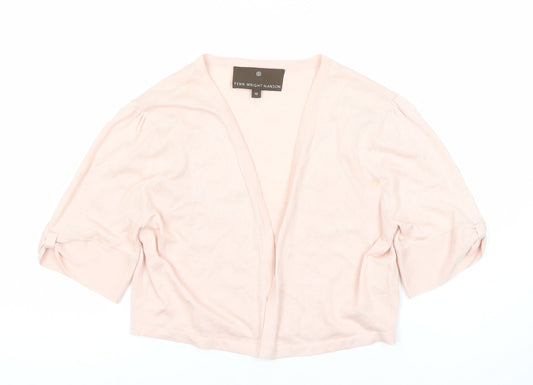 Fenn Wright Manson Women's Pink Open Front Cardigan Size 10