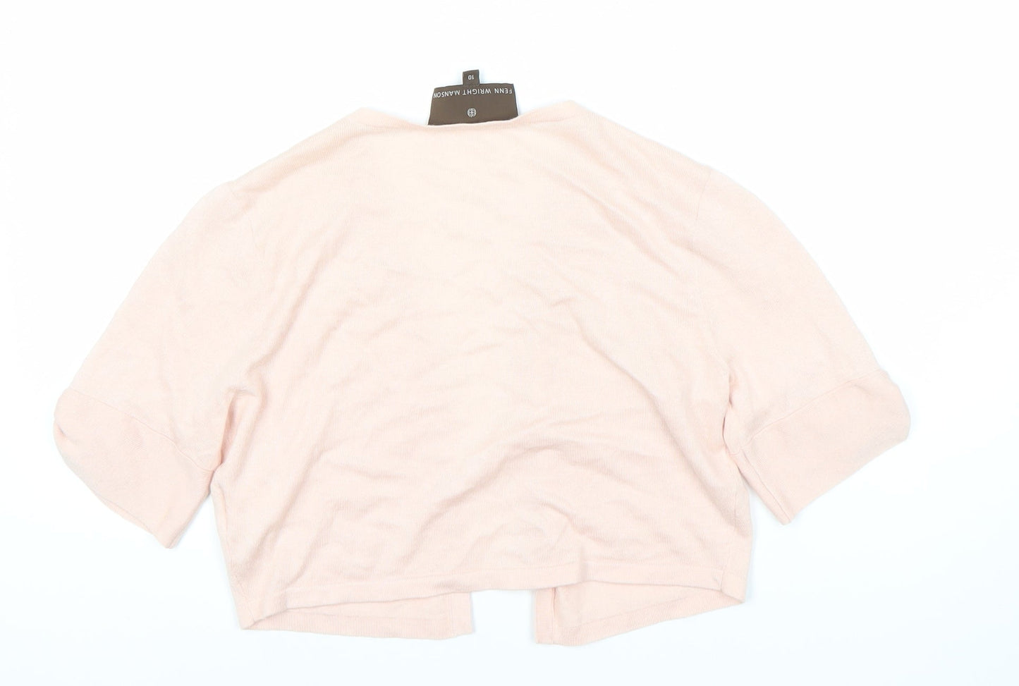 Fenn Wright Manson Women's Pink Open Front Cardigan Size 10