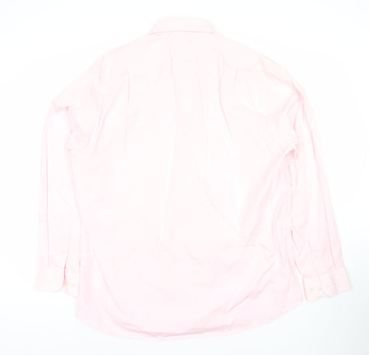 Pierre Cardin Men's Pink Dress Shirt Size 17.5