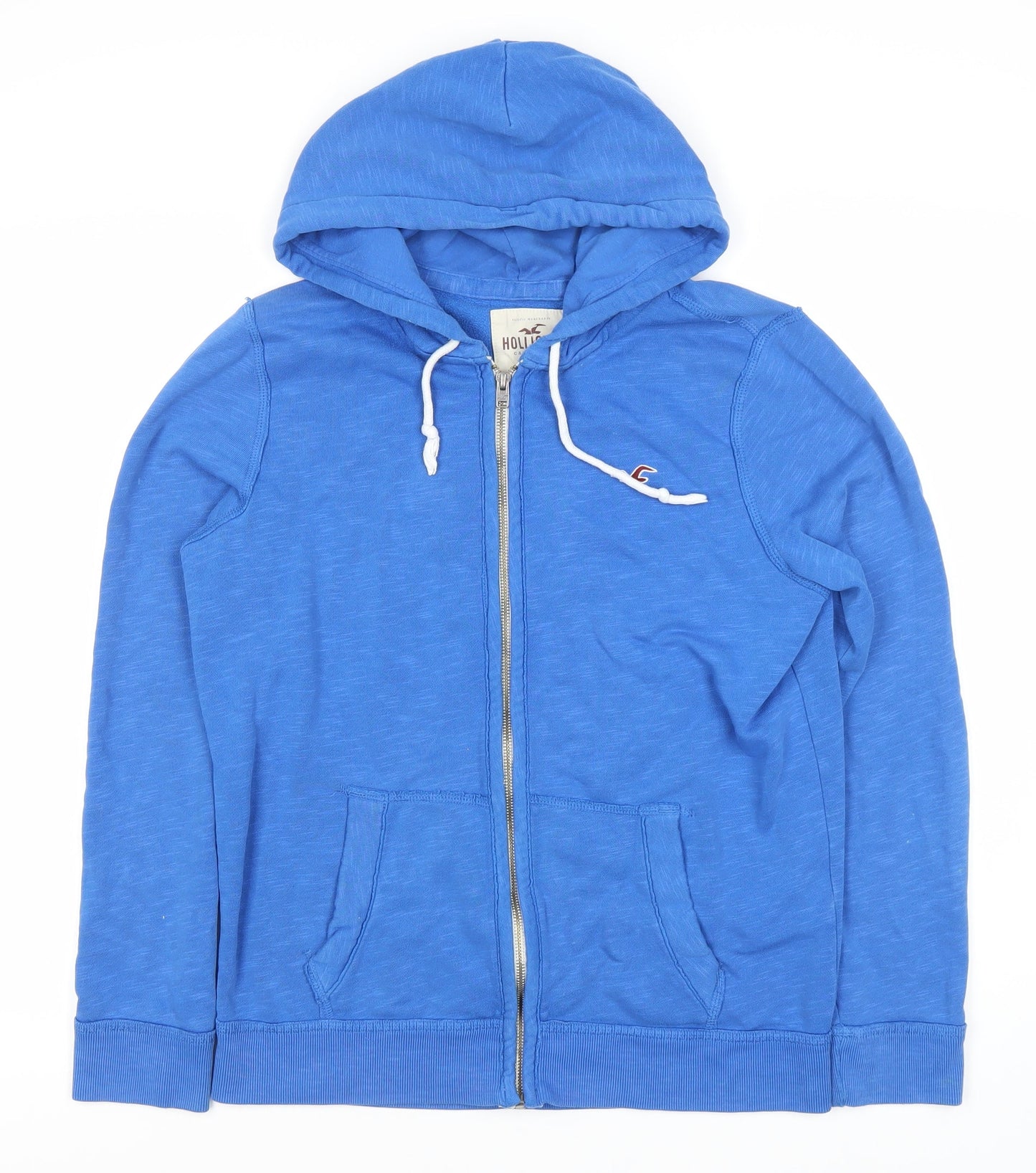 Hollister Men's Blue Full Zip Hoodie S