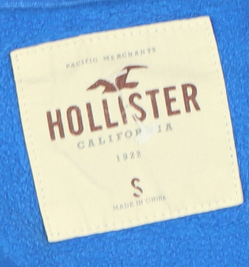 Hollister Men's Blue Full Zip Hoodie S