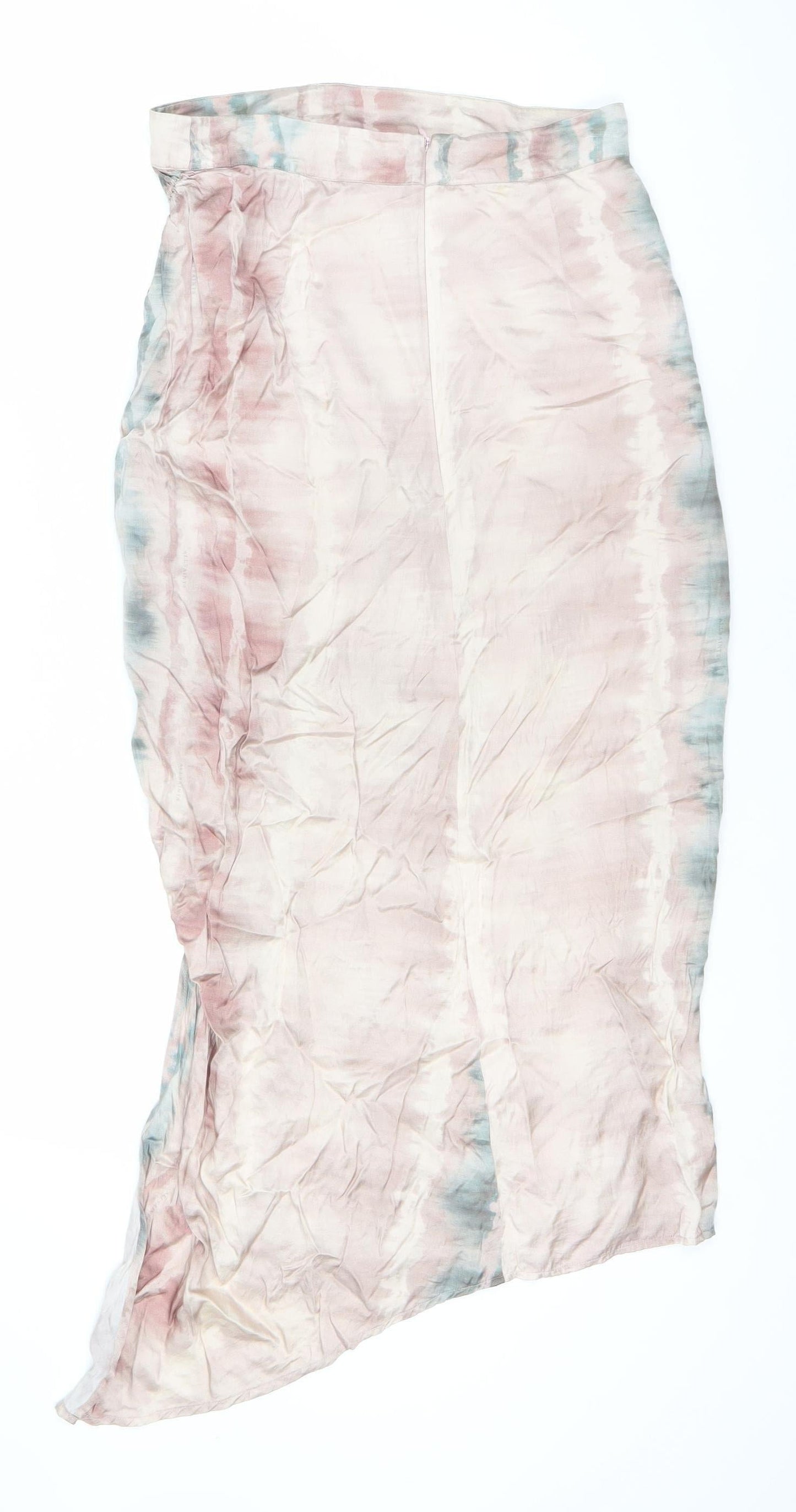 AllSaints Women's Multicoloured Silk Skirt Size 10