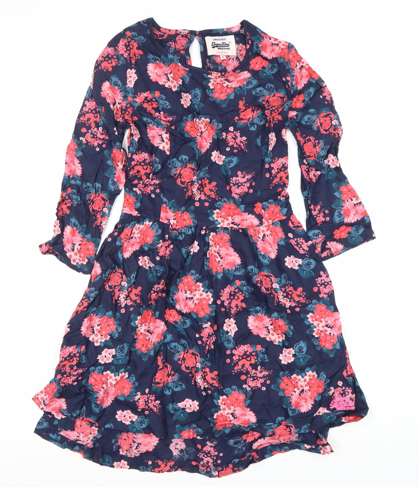 Superdry Women's Floral Fit & Flare Dress XS