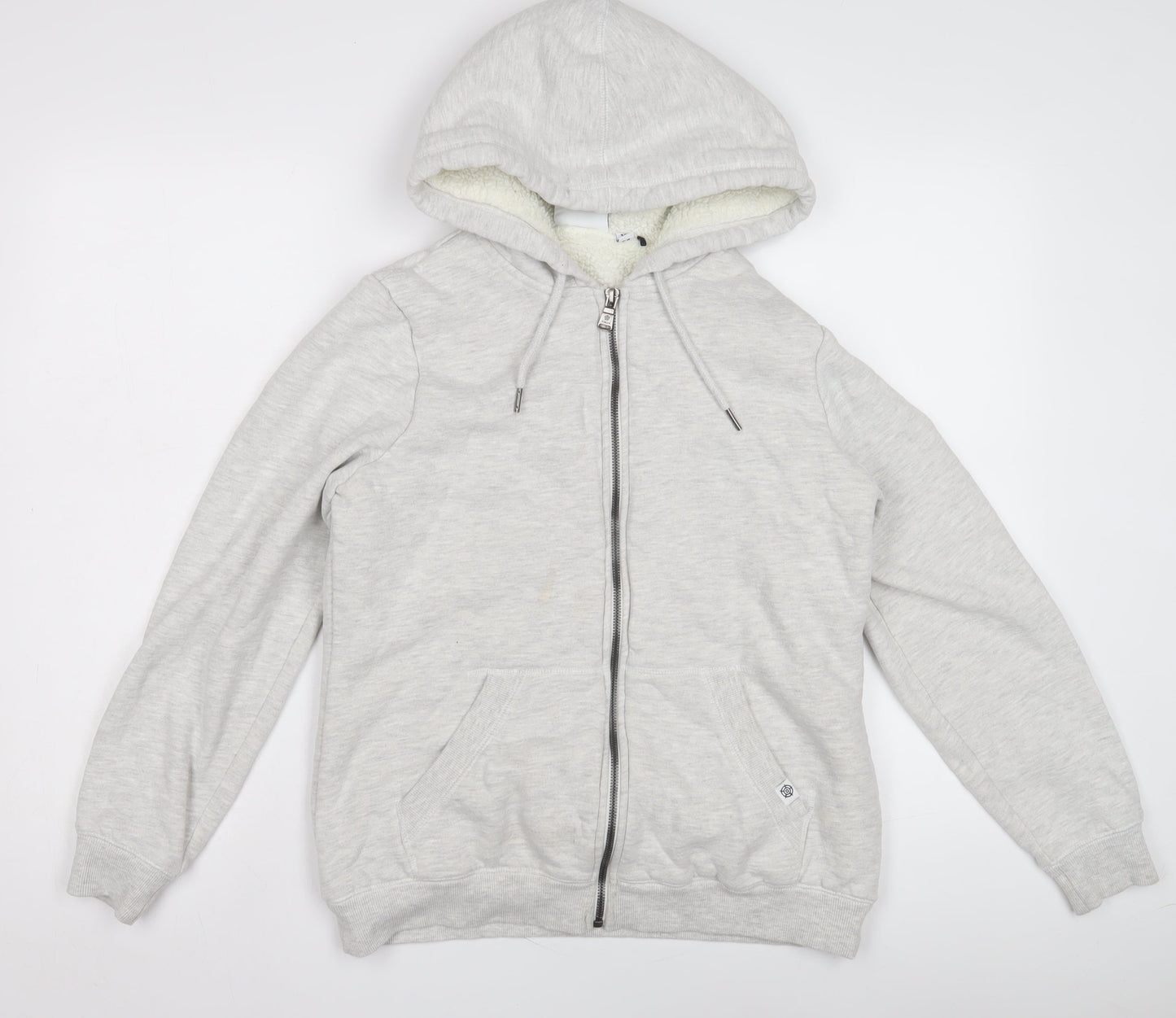 TOG24 Women's Grey Full Zip Hoodie, Size 10, Casual Fleece