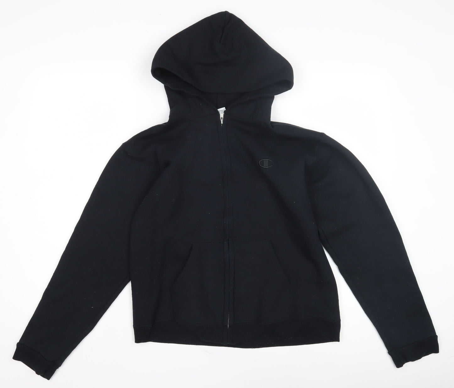 Champion Men's Black Full Zip Hoodie L
