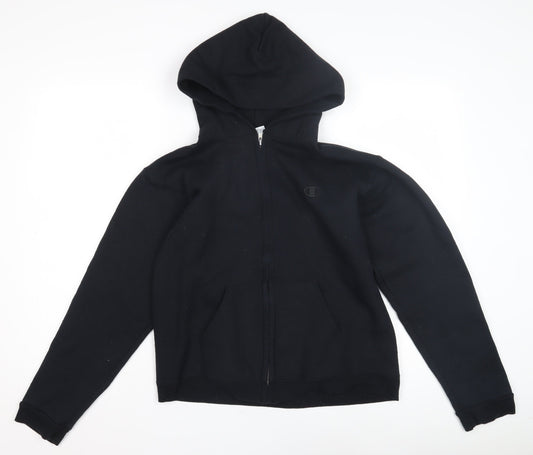 Champion Men's Black Full Zip Hoodie L