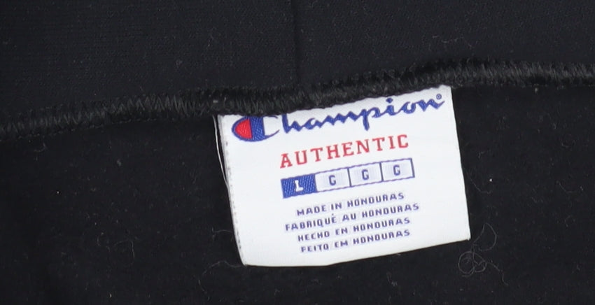 Champion Men's Black Full Zip Hoodie L