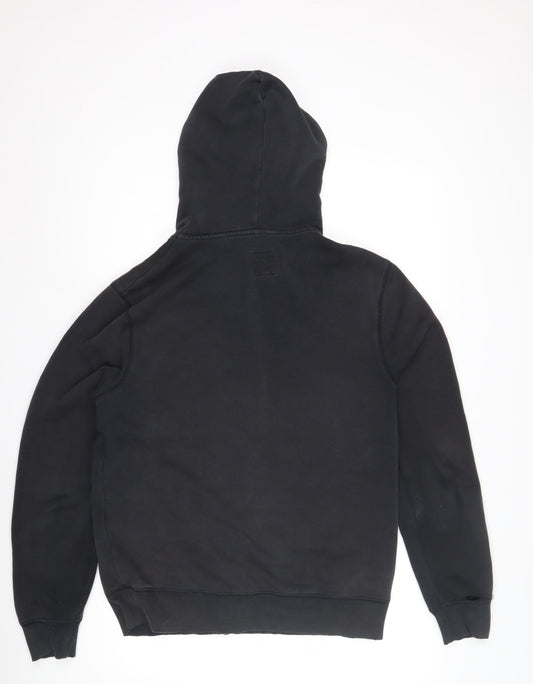 Jack Wills Men's Black Full Zip Hoodie with Logo