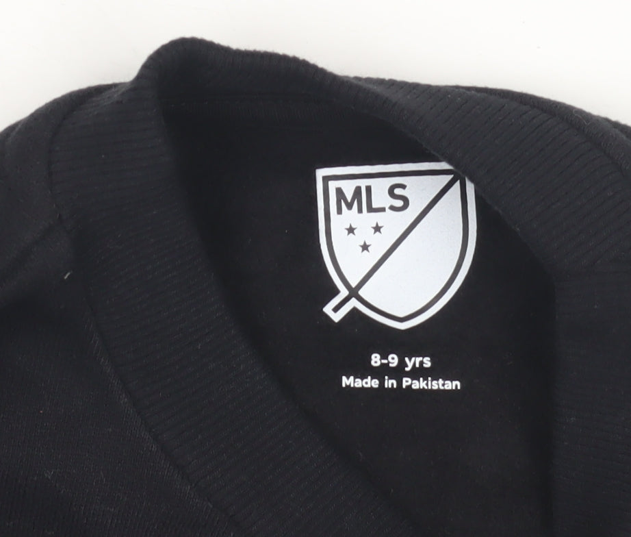 MLS Girls Black Pullover Sweatshirt 8-9 Years Graphic Print