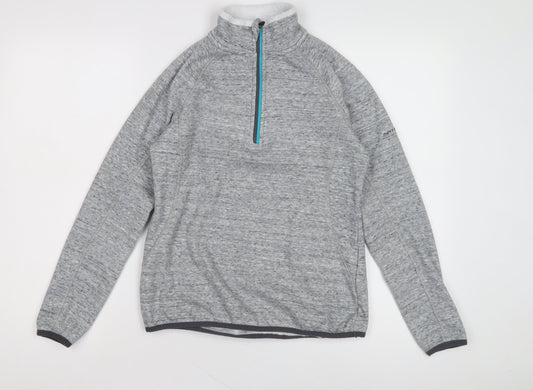 Trespass Women's Grey 1/4 Zip Sweatshirt Size S