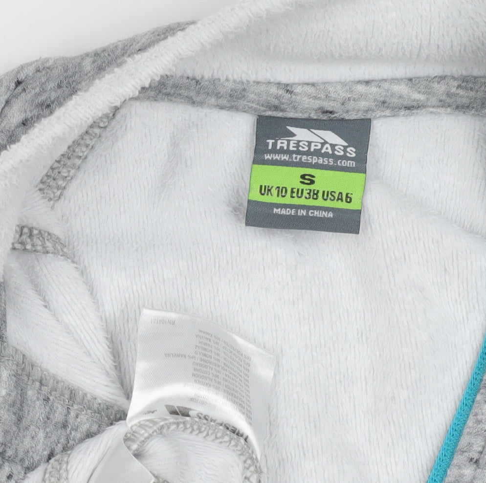 Trespass Women's Grey 1/4 Zip Sweatshirt Size S