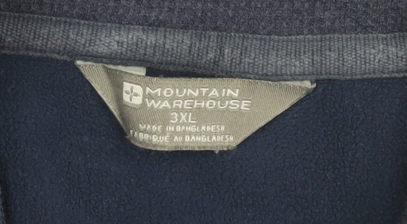 Mountain Warehouse Men's Blue 3XL Sweatshirt with 1/4 Zip
