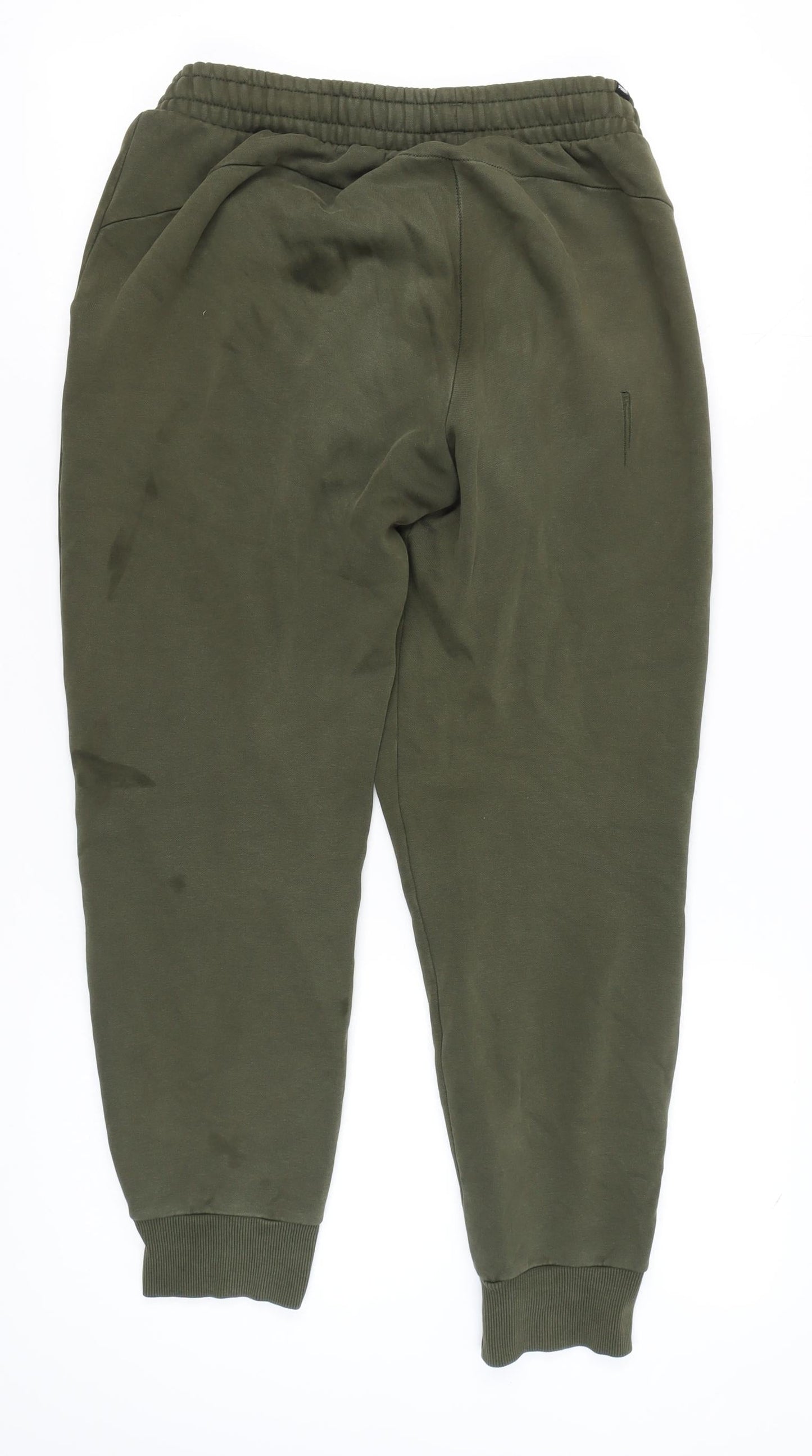 Puma Men's Green Jogger Trousers, M, for Gym & Casual