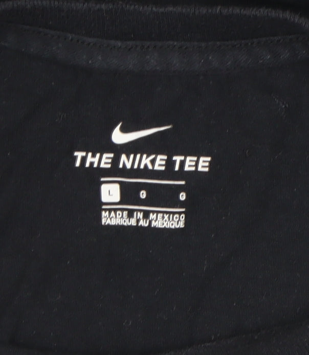 Nike Black Unisex T-Shirt L Crew Neck Casual