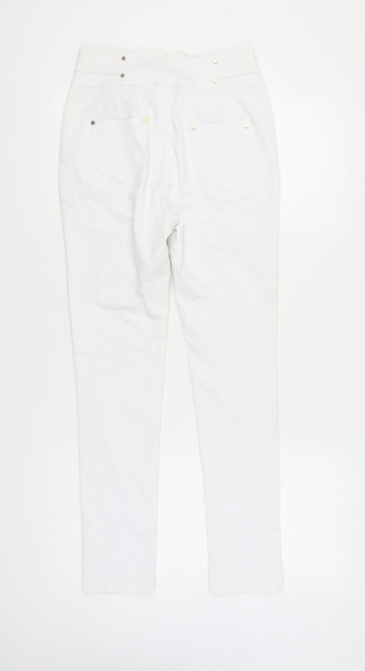 QED London Women's White Skinny Jeans Size 10
