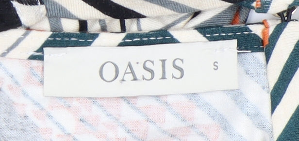 Oasis Women's Multicoloured Geometric S Blouse