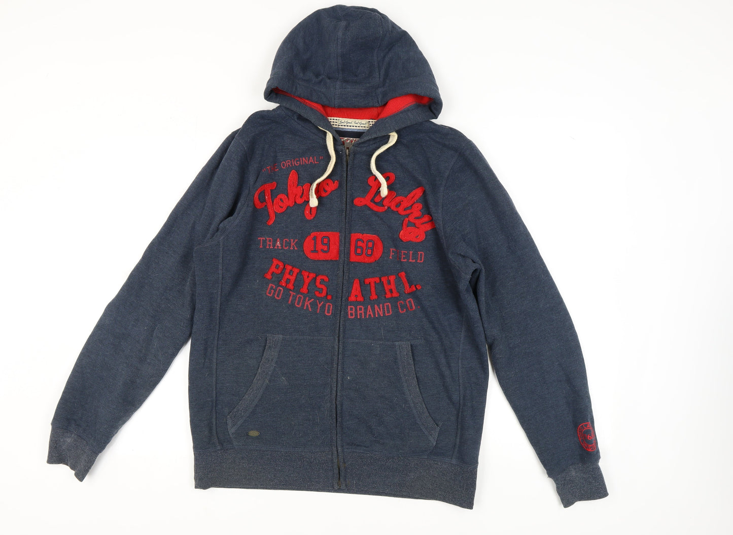 Tokyo Laundry Men's Blue Full Zip Hoodie M