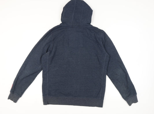Tokyo Laundry Men's Blue Full Zip Hoodie M
