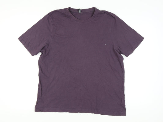 Donnay Men's Purple 2XL Crew Neck T-Shirt