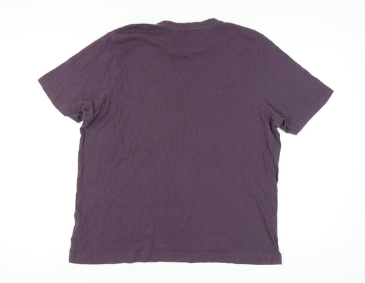 Donnay Men's Purple 2XL Crew Neck T-Shirt