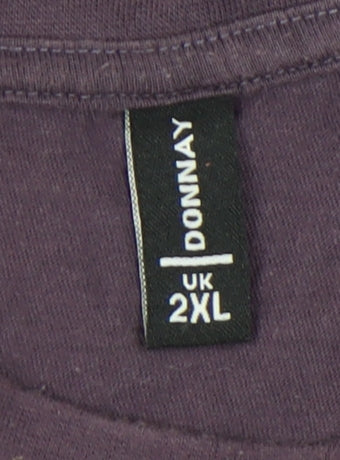 Donnay Men's Purple 2XL Crew Neck T-Shirt