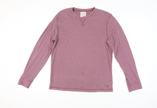 White Stuff Men's Purple Long Sleeve T-Shirt, Size L