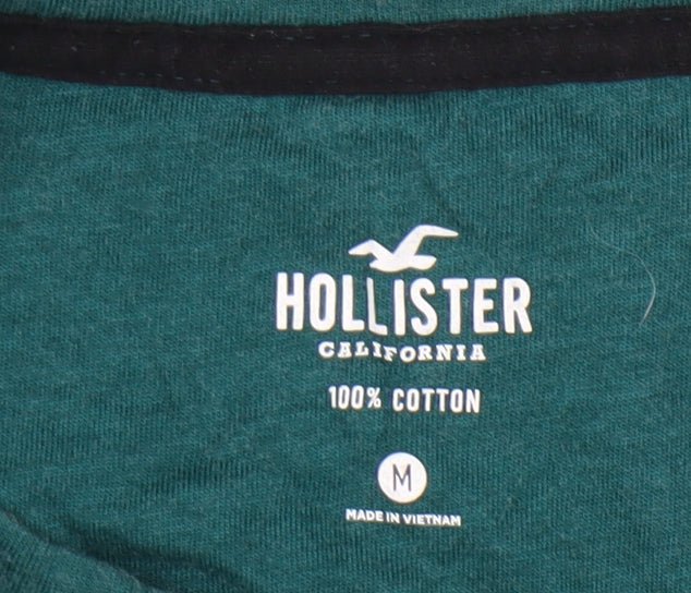 Hollister Unisex Green Graphic T-Shirt M