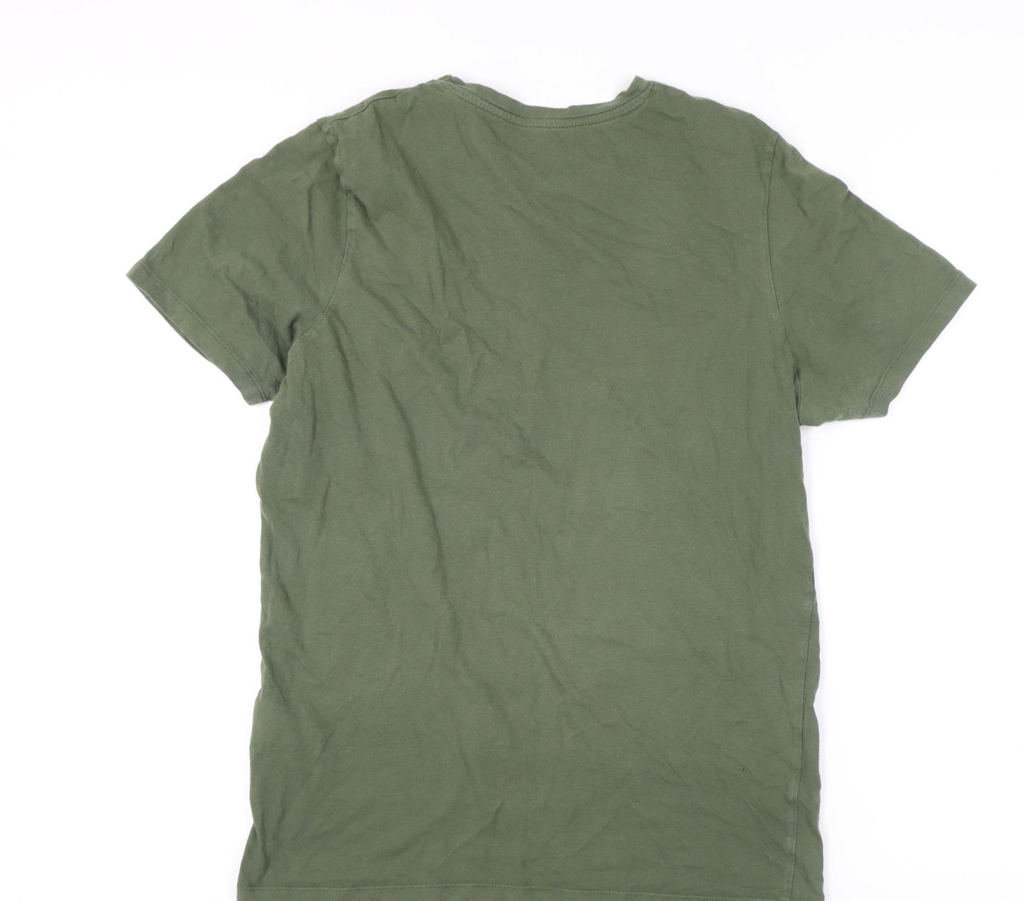 Jack & Jones Green Men's M Graphic Crew Neck T-Shirt