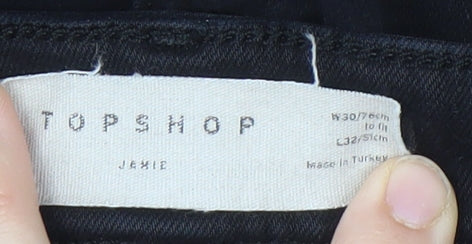 Topshop Black Skinny Jeans Unisex Adults Size 30